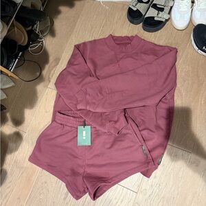 Daily Drills Heavyweight Set in Wine M/L BNWT